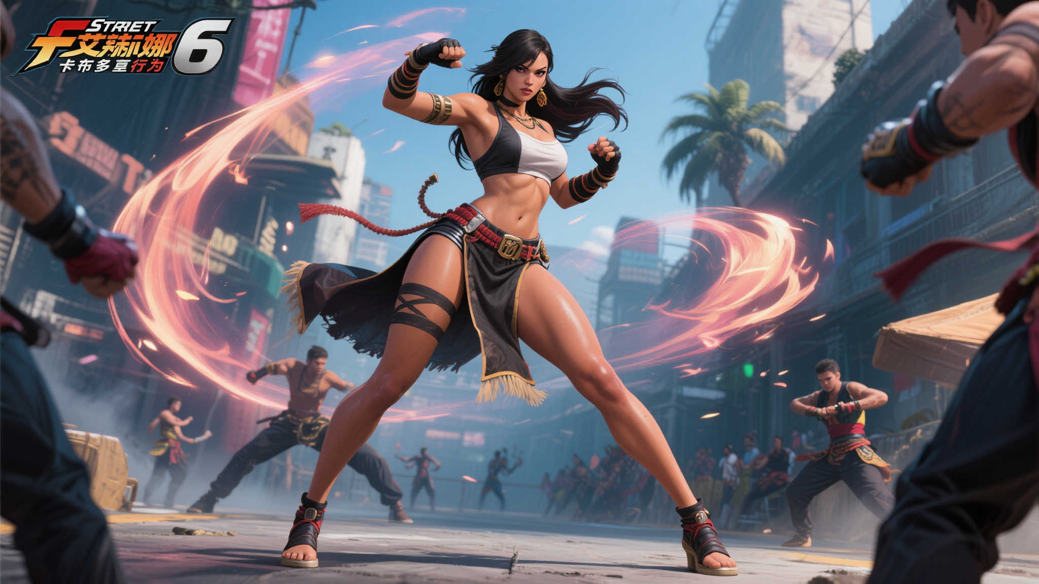 《街头霸王6》艾琳娜首秀动画曝光!活力黑皮美腿吸睛 为何艾琳娜能成为焦点-角色魅力的多重解析