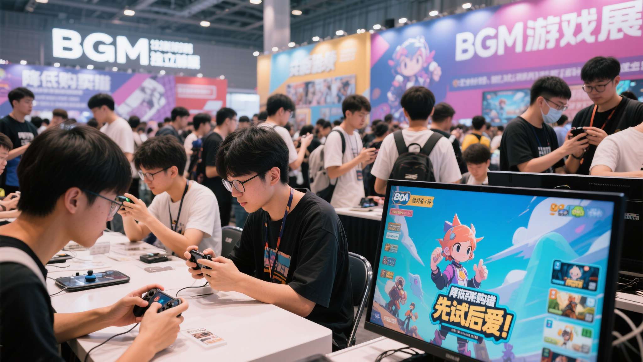 switch必玩50款游戏清单一览表 BGM游戏展聚集了大量热门游戏与独立游戏的试玩机会,玩家可以在现场直接上手操作,